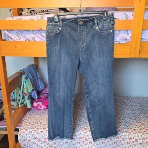 Liverpool Dark Blue Cropped Jeans